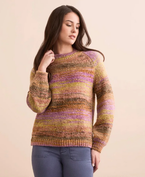 Tribal Multi Mock Neck Sweater