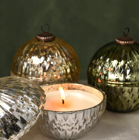 Balsam & Cedar Mercury Ornament Candle