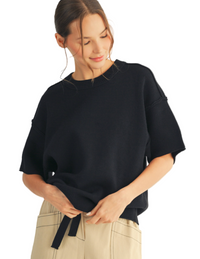 Oversized Short Sleeve Sweater