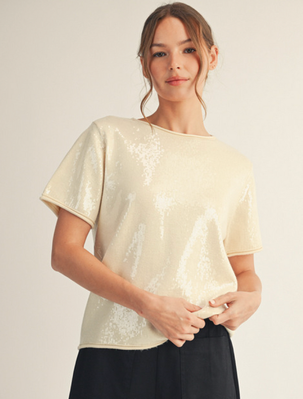 All over Mini Sequin Top