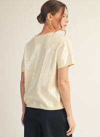 All over Mini Sequin Top