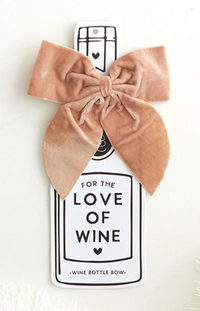 Velvet Wine Bottle Bow