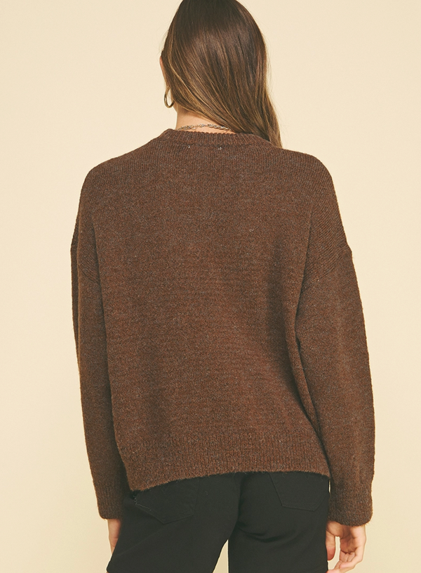 Merry Embroidered Knit Sweater