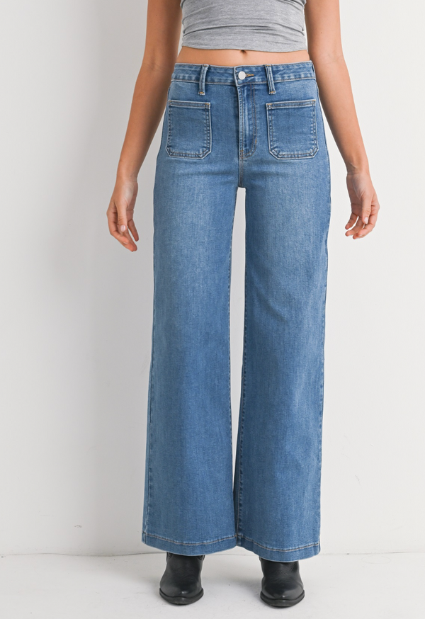 JBD Mini Patch Pocket Wide Leg Denim