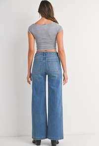 JBD Mini Patch Pocket Wide Leg Denim