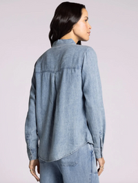 Denim Button-Up Shirt