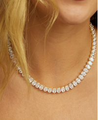 Hello Gorgeous Tennis Necklace 16"