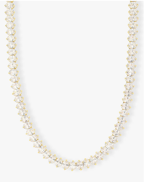 Hello Gorgeous Tennis Necklace 16"
