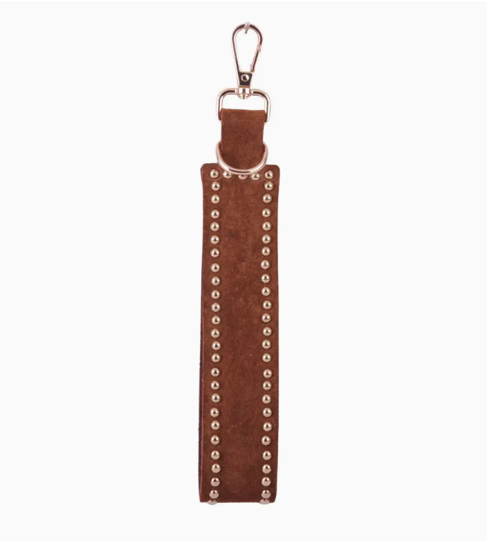 Studded Suede Hang-Off-Key Holder