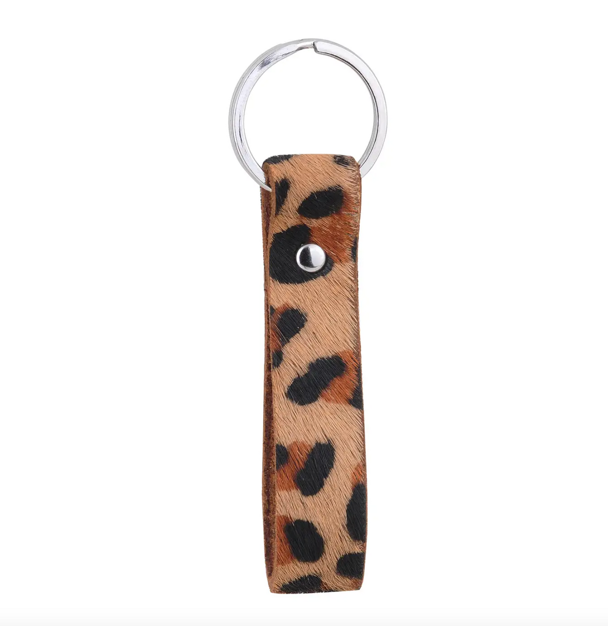 Printed Leather Key Ring