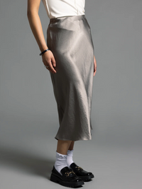 Emory Satin Midi Skirt