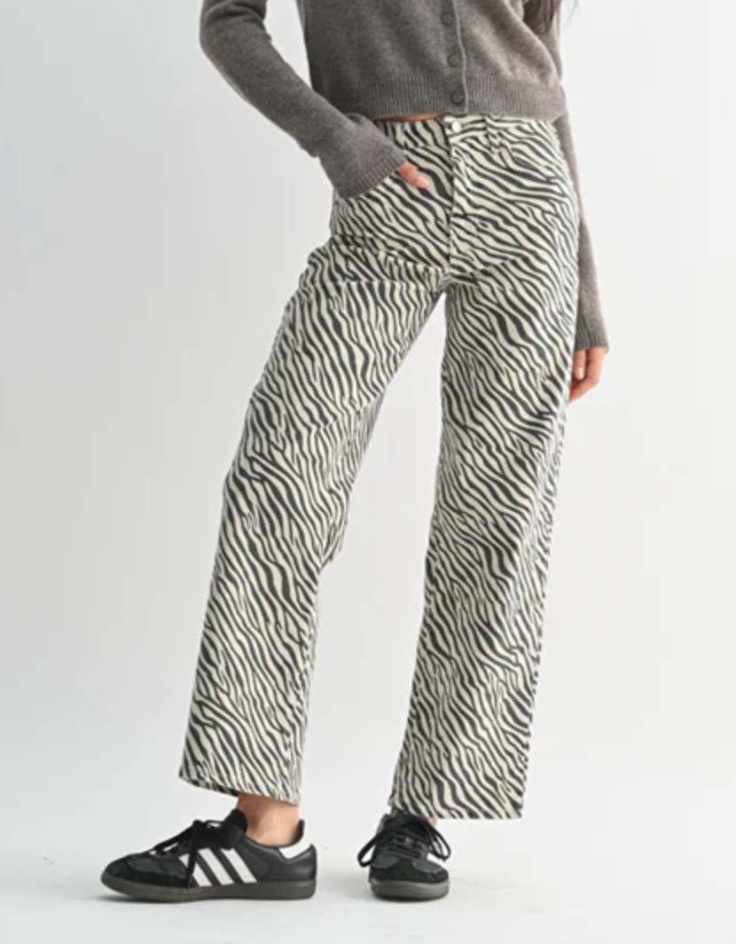 JBD Zebra Print Jeans