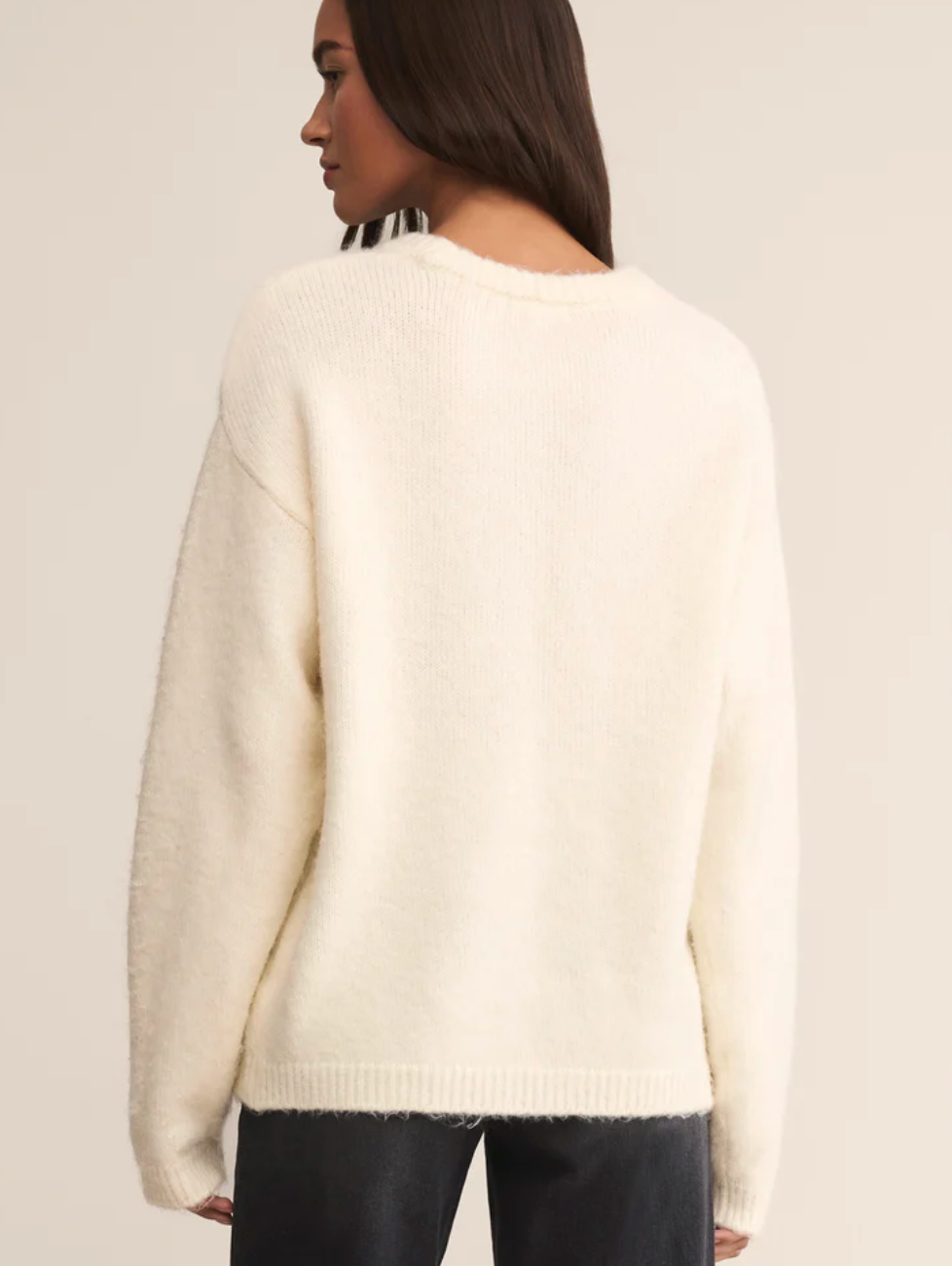 Snowed in Sweater-Ivory