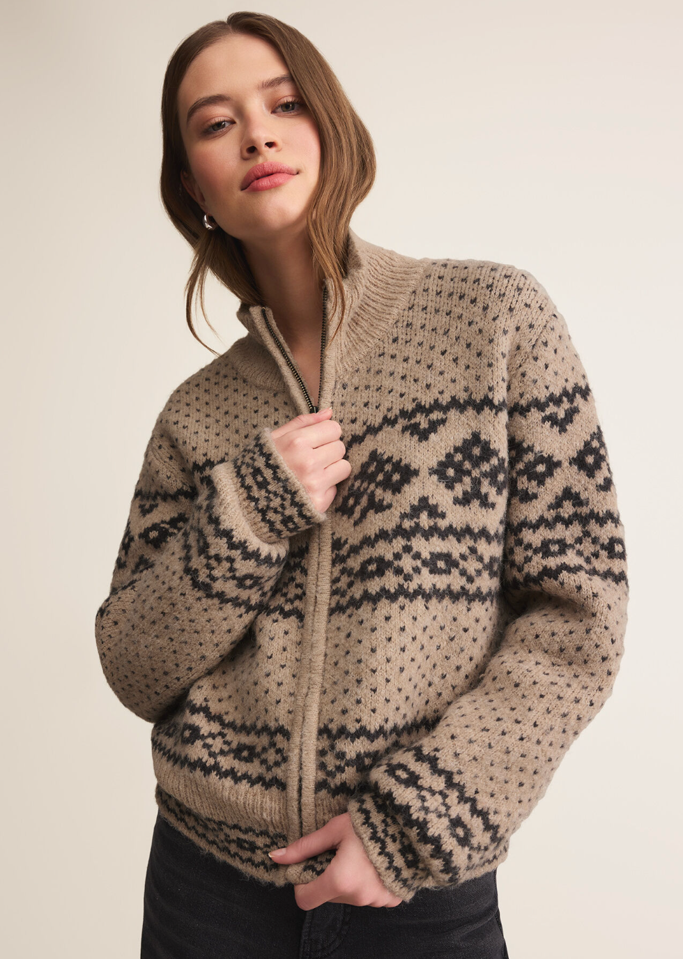 Bismarck Zip Cardigan