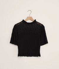Glimpse Lace Top - Black