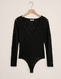 Nightfall Lace Bodysuit - Black