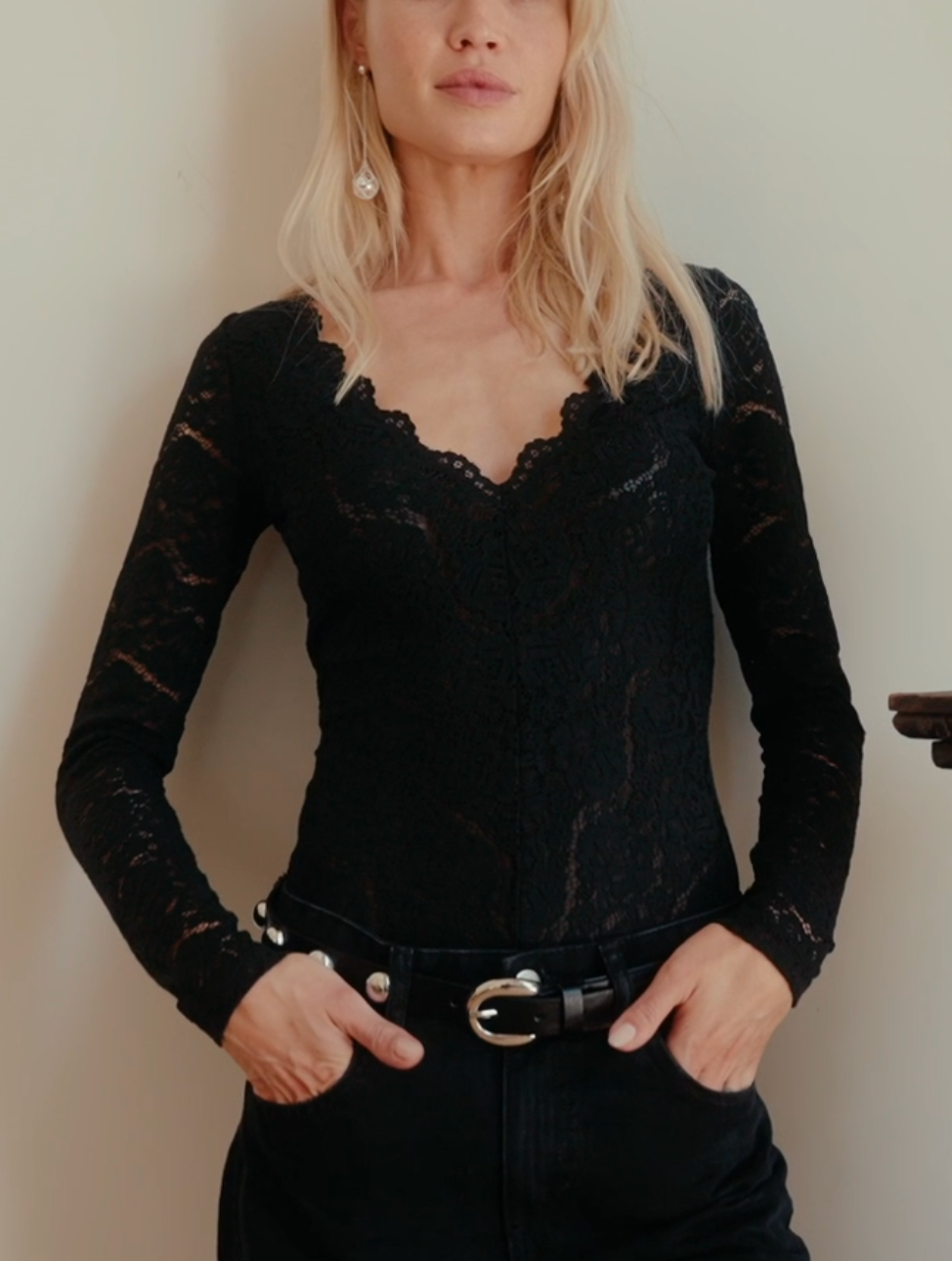 Nightfall Lace Bodysuit - Black