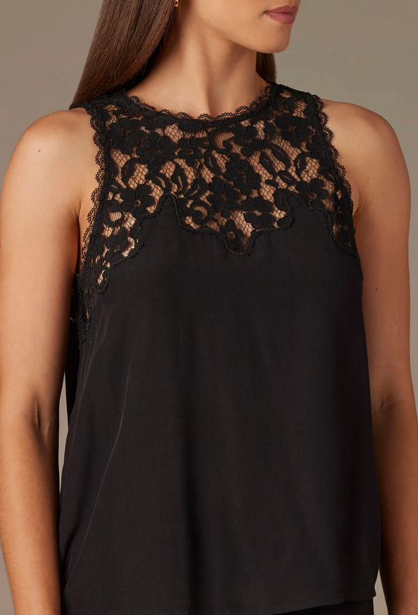 Lace Scallop Edge Tank Top