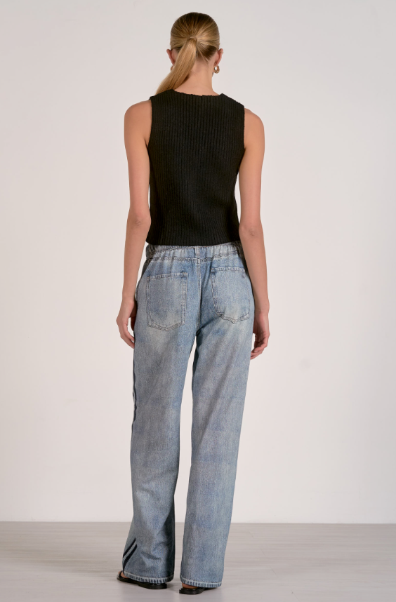 Elan Jeans Faux Track Pants