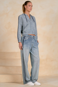 Elan Jeans Faux Track Pants