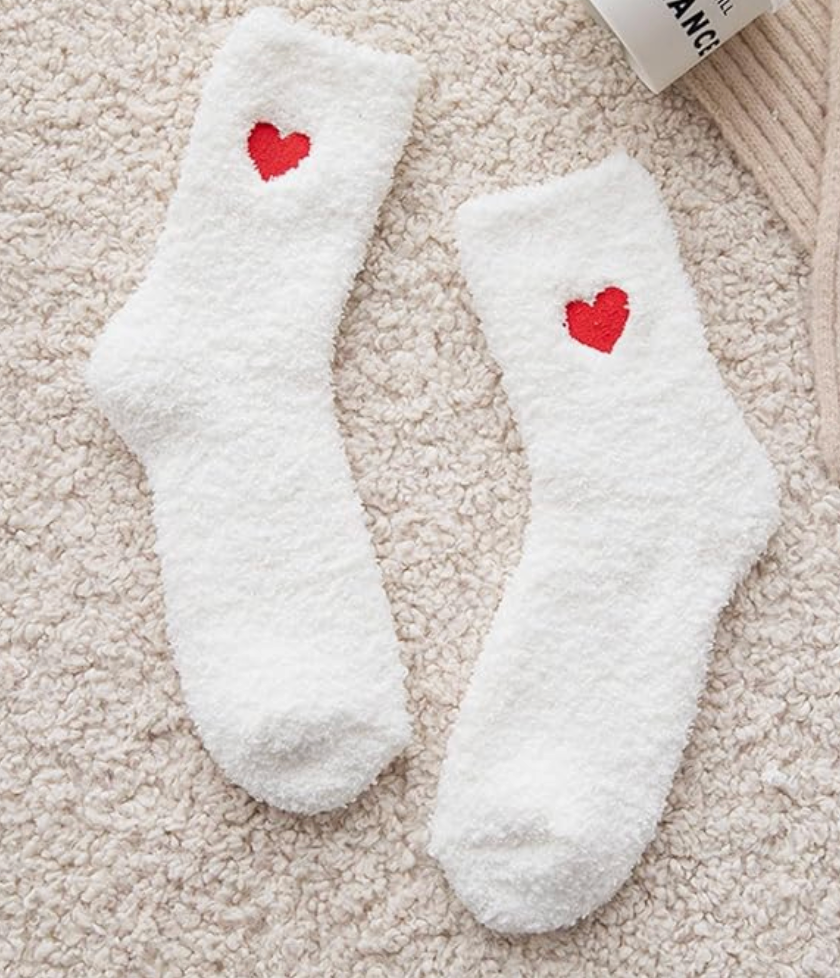 Cozy Heart Socks