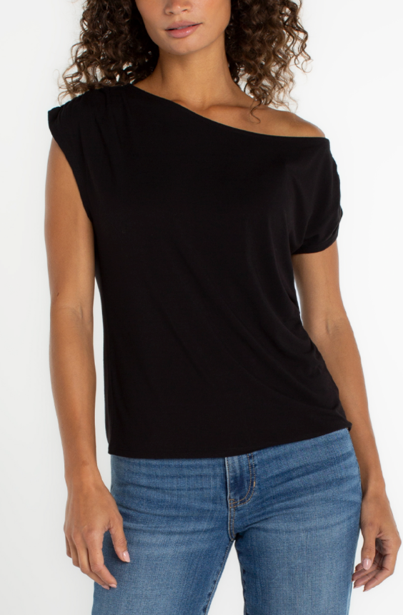 Liverpool off-shoulder knit top