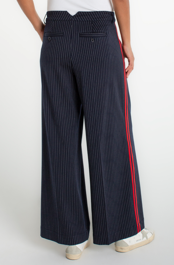 Liverpool Pleated Trouser w/Side Stripe