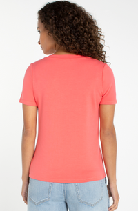 Liverpool V-neck Knit Tee