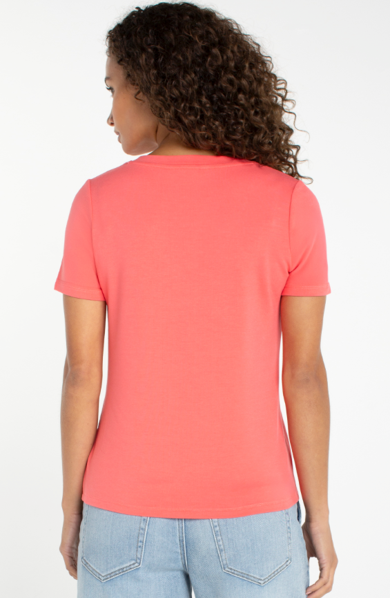 Liverpool V-neck Knit Tee