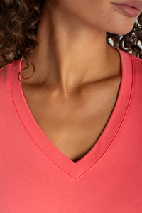 Liverpool V-neck Knit Tee