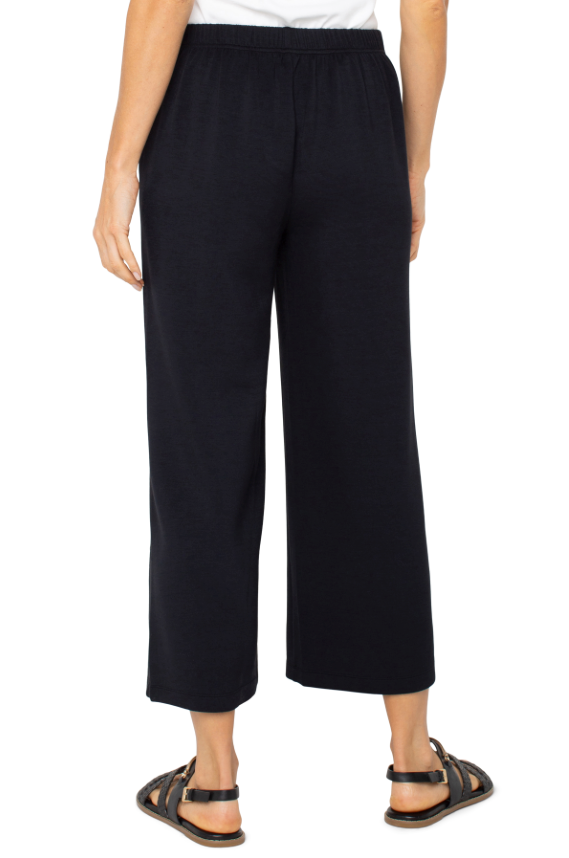 Liverpool Pull On Wide Leg Crop Trouser