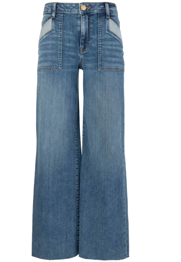 Kut Maya Front Pocket Raw Hem