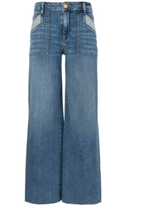 Kut Maya Front Pocket Raw Hem