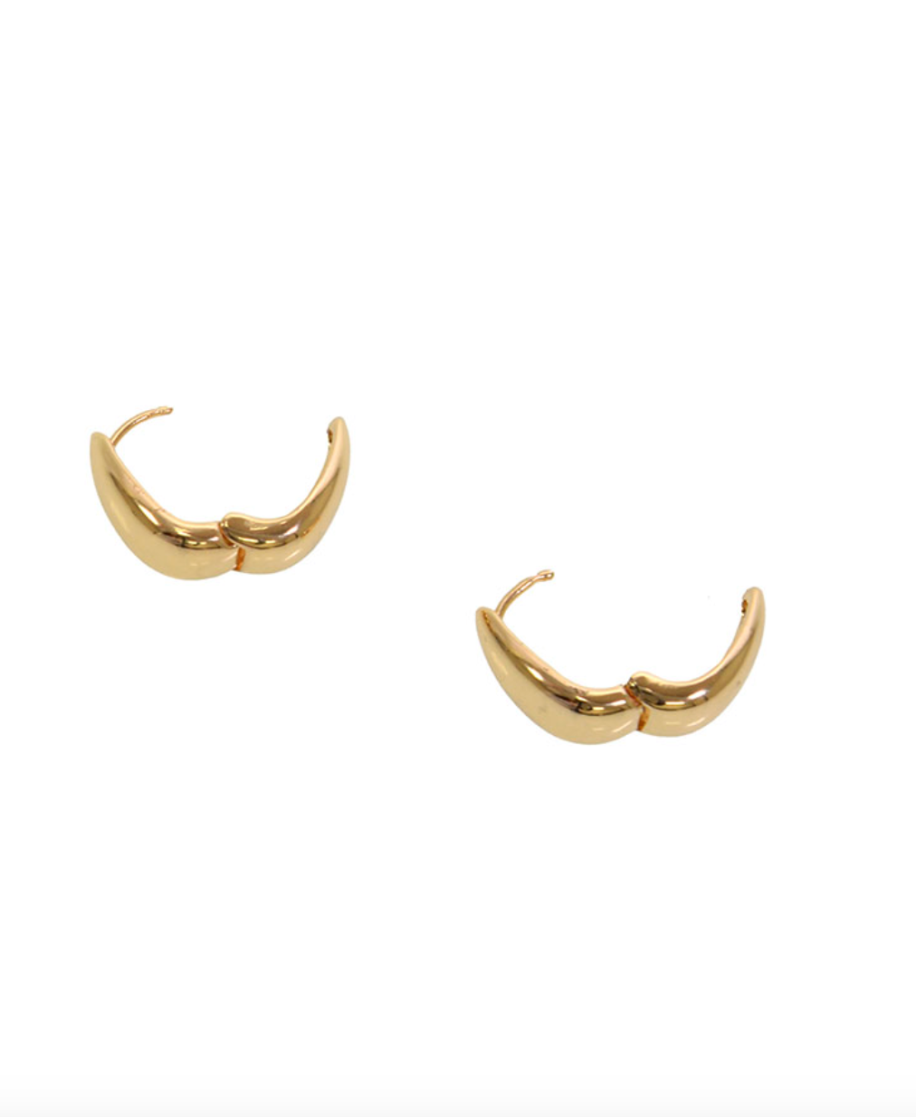Mini Droplet Hinged Hoop Earrings