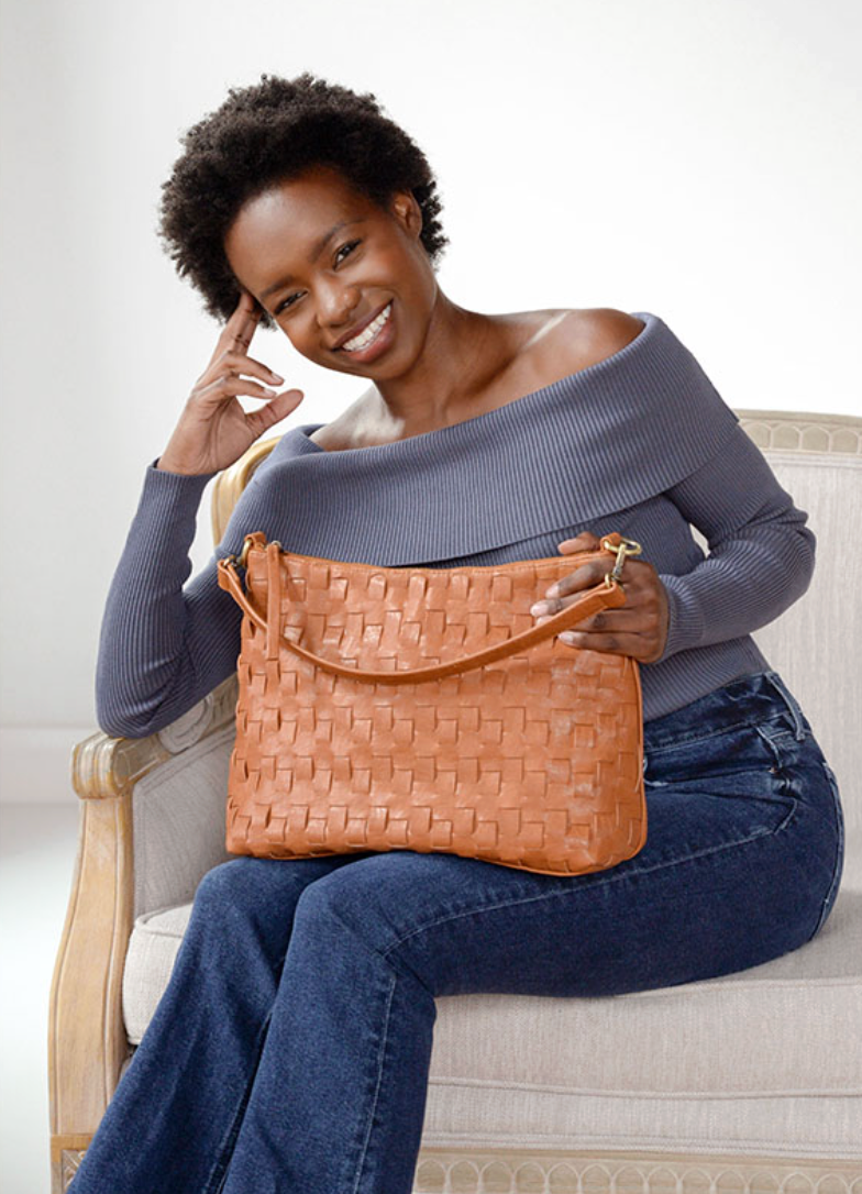 Winnie Woven Hobo Bag