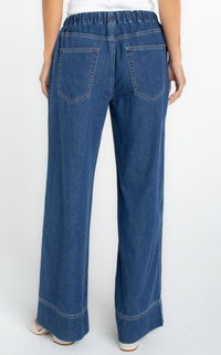 Liverpool Tie Waist Wide Leg Jean