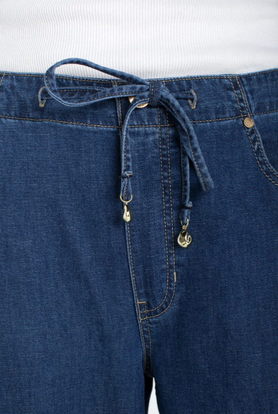 Liverpool Tie Waist Wide Leg Jean