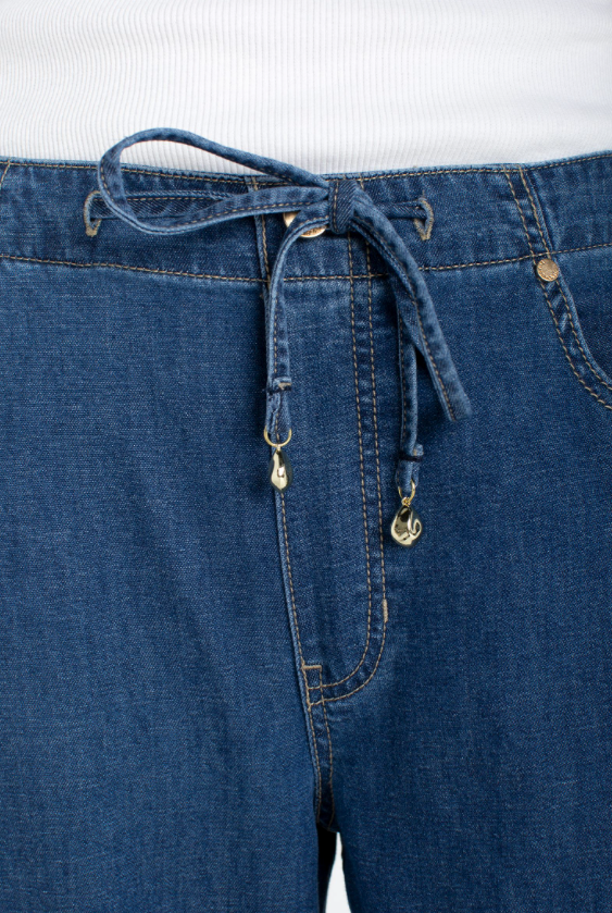 Liverpool Tie Waist Wide Leg Jean