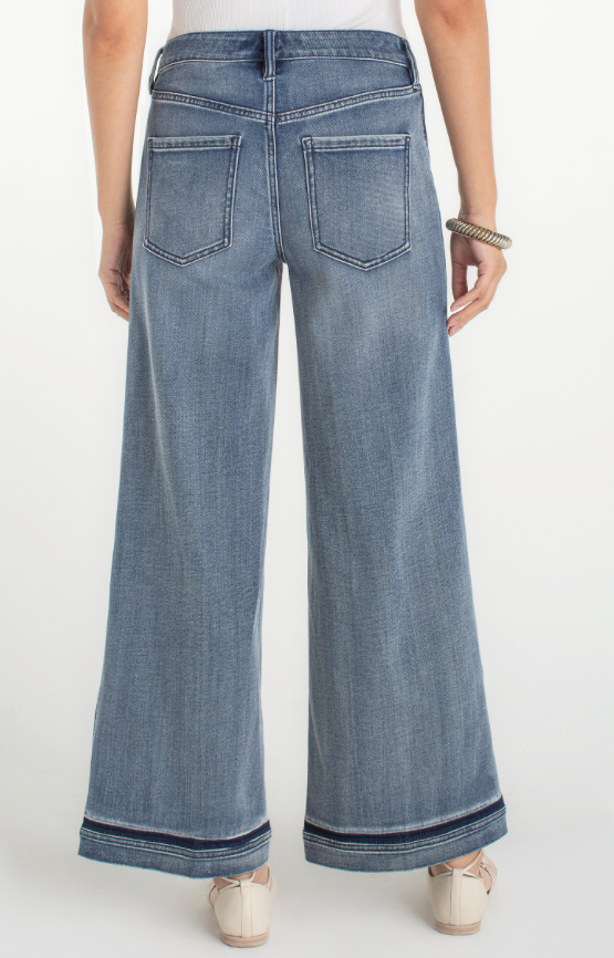 Liverpool Super Stride Wide Leg Jean-Reflection