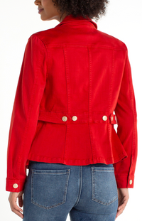 Liverpool Peplum Jacket-fire brick