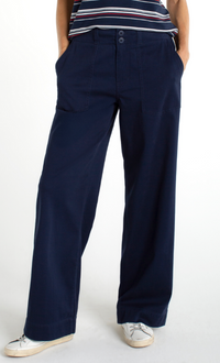 Liverpool Utility Patch Pocket Pant-Navy