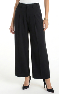 Liverpool Pleated Trouser-Black