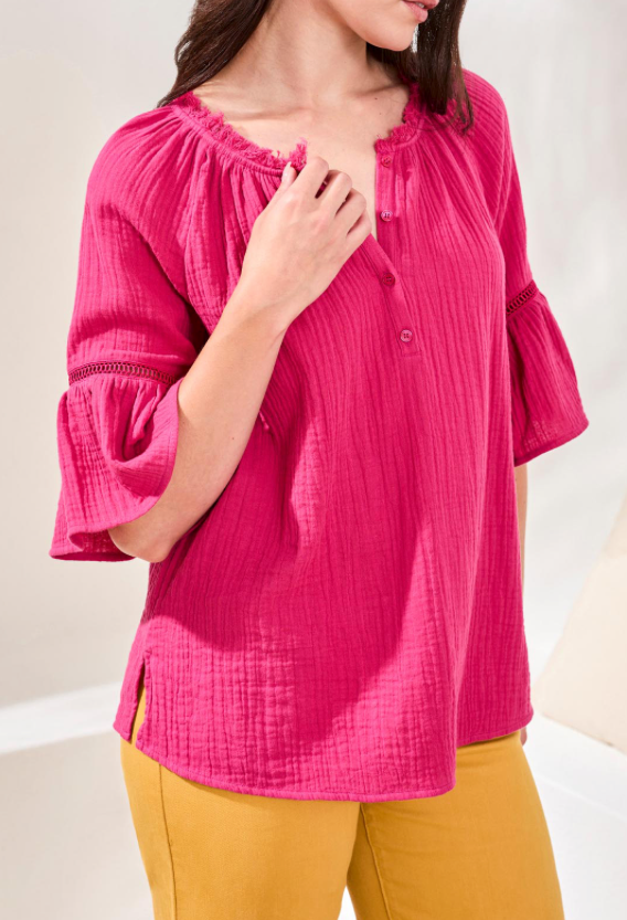 Tribal Raglan Sleeve Blouse