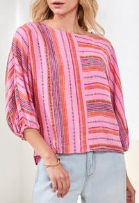 Tribal Boat Neck Blouse