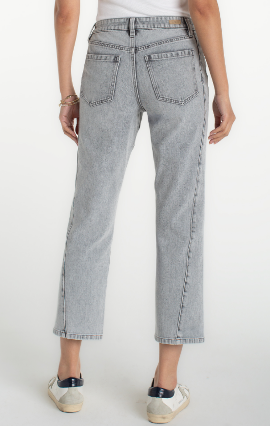 Liverpool Kennedy Straight w/Slit Jean-Alpine Grey