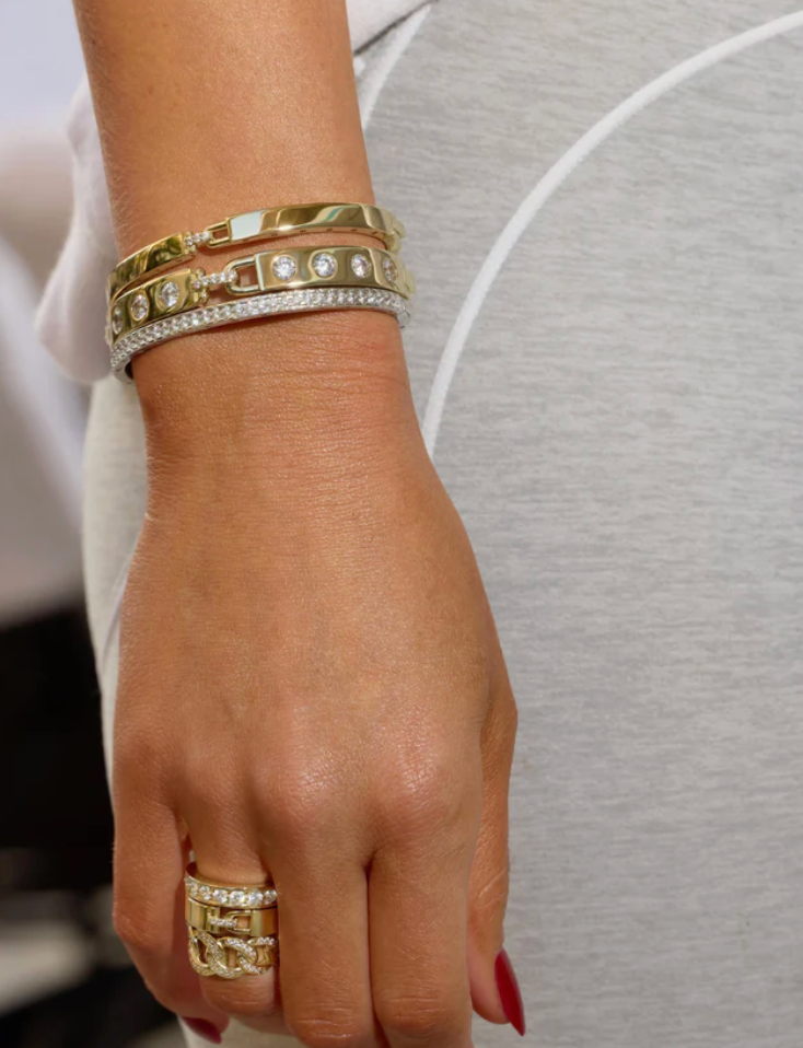 Ashley Rodeo Lock Cuff Bracelet