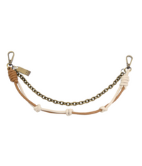2 Row Knotted+Chain Bag Necklace