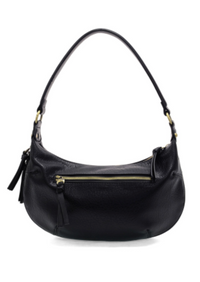 Black Yvette Expandable Hobo/ Crossbody