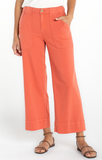 Liverpool Stride Cargo Wide Leg Crop