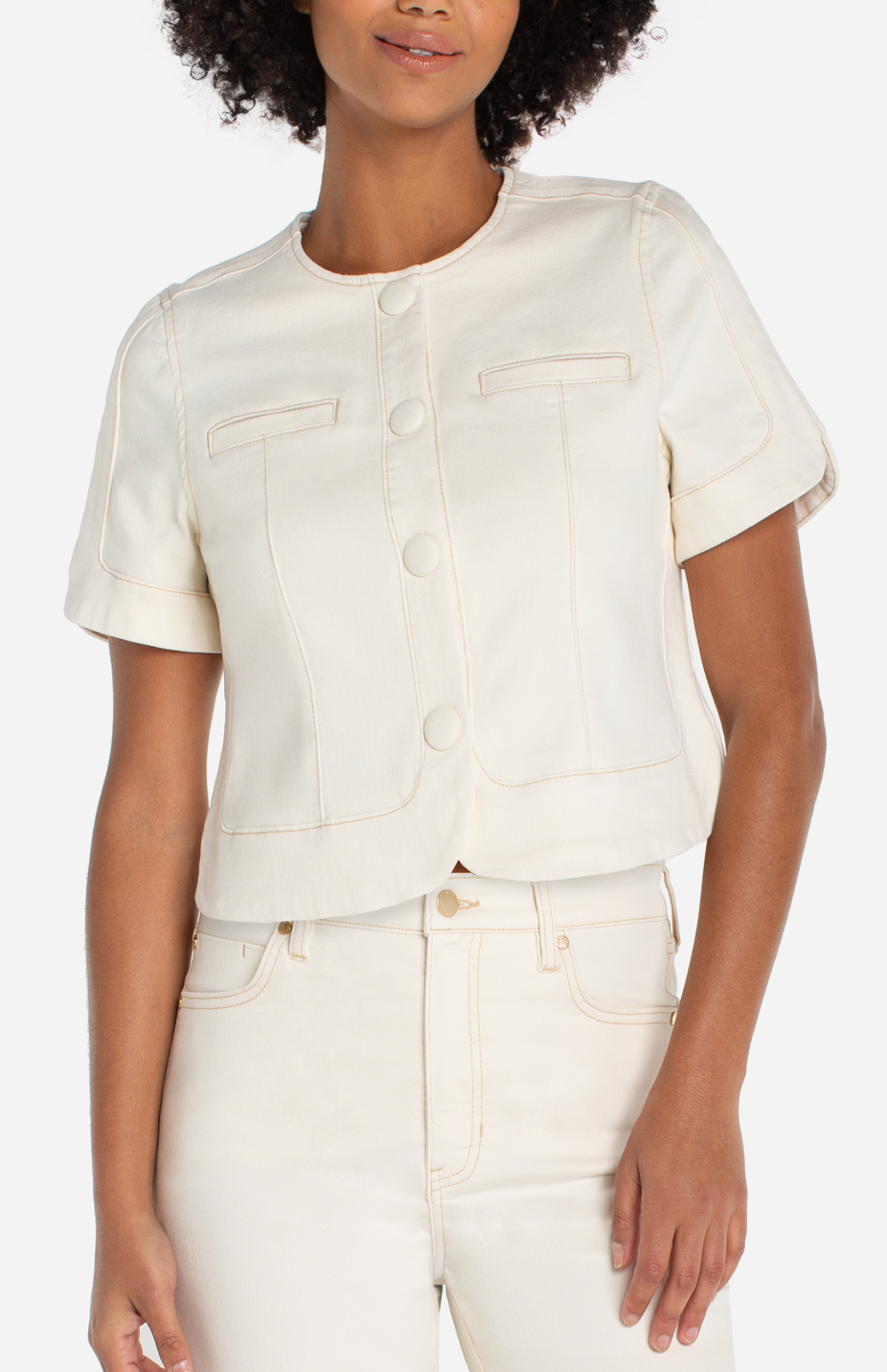 Liverpool Short Sleeve Cropped Jacket